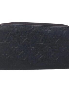 LOUIS VUITTON Empreinte Zippy Wallet Navy Marine Rouge M62121 LV Auth fm4618